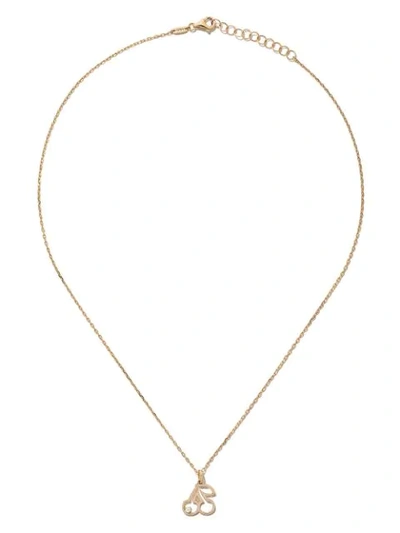 Shop As29 14kt Yellow Gold Diamond Cherry Necklace