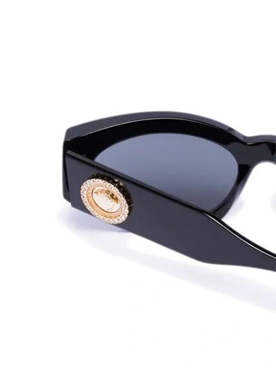 Shop Versace Black Angel Cat Eye Sunglasses