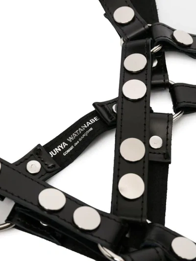 Shop Junya Watanabe Studded Strap Braces In Black
