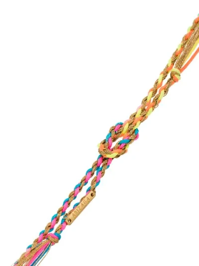 RAINBOW CALI 吊饰编织多色项链