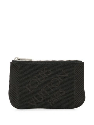 Pre-owned Louis Vuitton 2010  Pochette Cles Coin Purse In Black