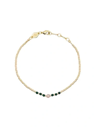 Shop Anni Lu Classic Bed And Gem Bracelet In Gold