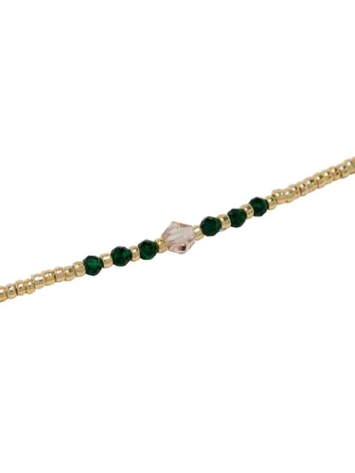 Shop Anni Lu Classic Bed And Gem Bracelet In Gold