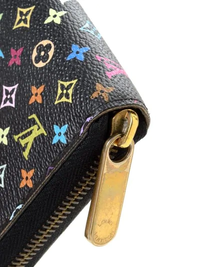 Pre-owned Louis Vuitton X Takashi Murakami  Zippy Monogram Wallet In Black