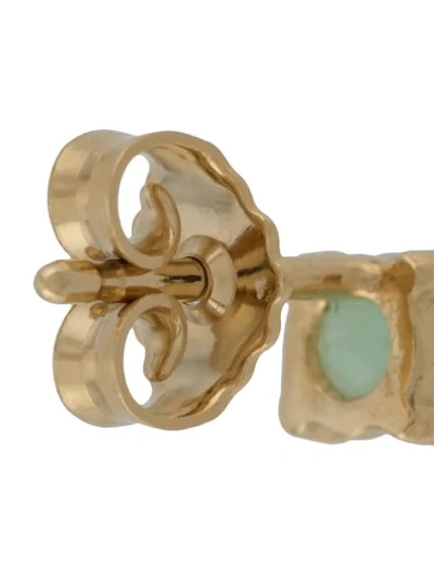 Shop Wouters & Hendrix I Play Chrysoprase Earrings In Gold