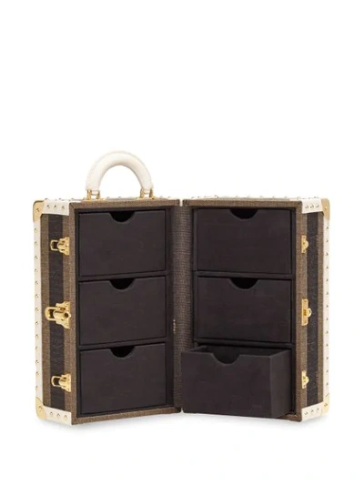 Shop Fendi Large Travel Case In Brown