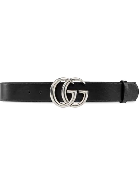 gucci black and silver belt