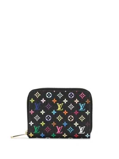 Pre-owned Louis Vuitton Zippy 钱包（典藏款） In Black