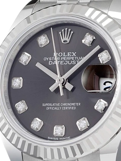 Shop Rolex 2020 Unworn Oyster Perpetual Lady Datejust 28mm In Grey