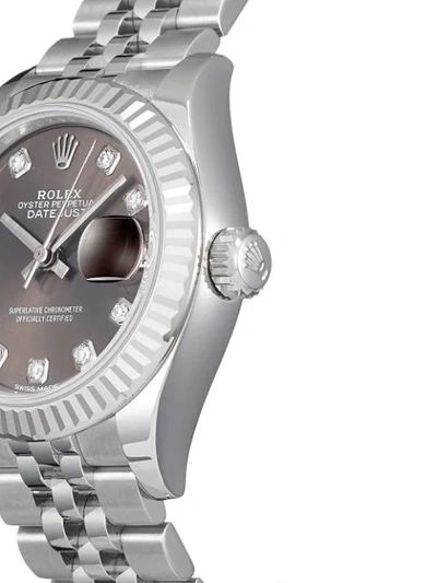 Shop Rolex 2020 Unworn Oyster Perpetual Lady Datejust 28mm In Grey