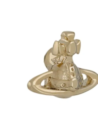 Shop Vivienne Westwood Small Orb Earrings In Gold