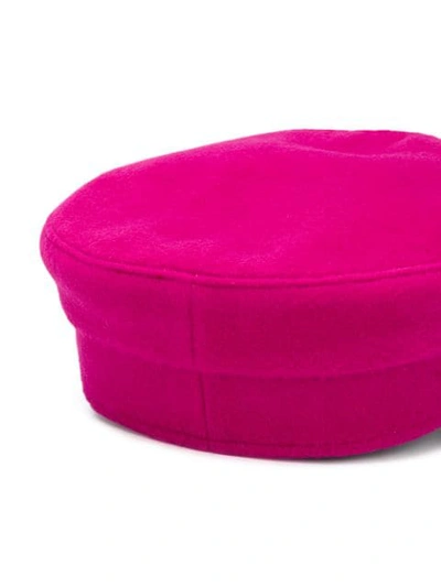 Shop Ruslan Baginskiy Stitched Initials Military Cap In Pink