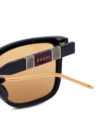 Shop Gucci Square-frame Acetate Sunglasses In Brown