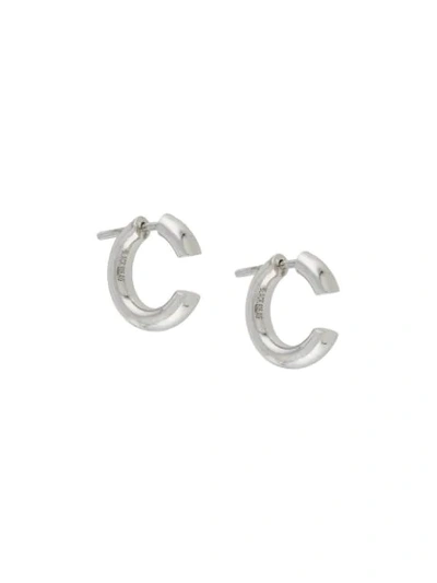 Shop Maria Black Disrupted 14 Earrings In Silver