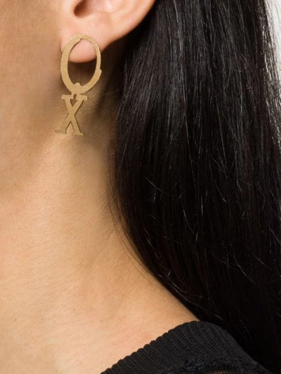 Shop Wouters & Hendrix I Play X Earring In Gold