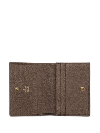 Shop Gucci X Disney Donald Duck Cardholder In Brown