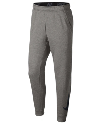 Shop Nike Men's Therma Tapered Training Pants In Dark Grey Heather