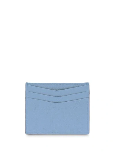 Shop Miu Miu Love Logo Cardholder In Blue
