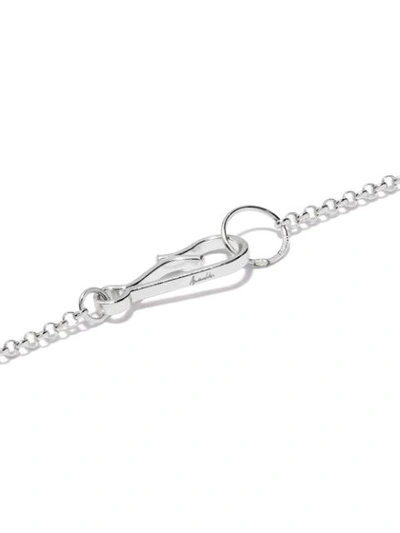 Shop Annoushka 14kt White Gold Diamond Initial A Necklace In 18ct White Gold