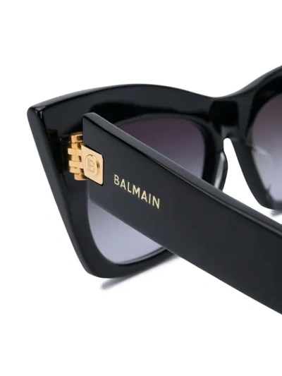 Shop Balmain B-ii Sunglasses In Black
