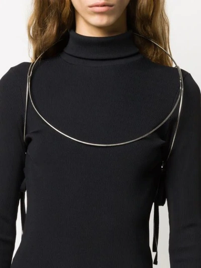 Shop Ann Demeulemeester Harness Body Wire In Silver