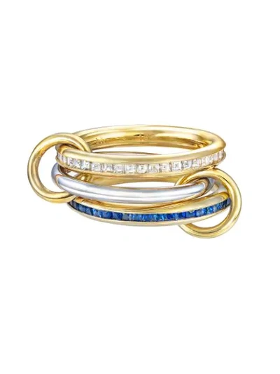 Shop Spinelli Kilcollin 18kt Yellow Gold Mozi Linked Ring