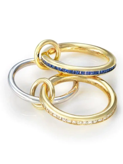 Shop Spinelli Kilcollin 18kt Yellow Gold Mozi Linked Ring