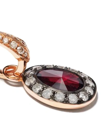 Shop Annoushka 18kt Rose Gold Diamond Drop Earrings In 18ct Rose Gold