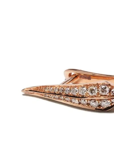 Shop Annoushka 18kt Rose Gold Diamond Drop Earrings In 18ct Rose Gold