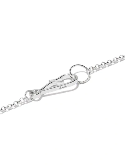 Shop Annoushka 14kt White Gold Diamond Initial D Necklace In 18ct White Gold