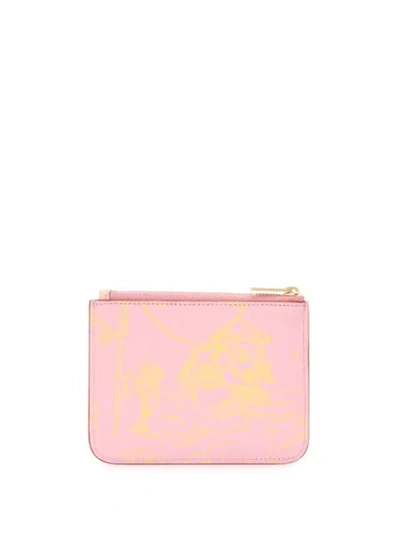 Shop Emilio Pucci Sketch Print Zip Purse In Pink