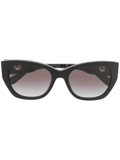 Shop Michael Kors Cat Eye Sunglasses In Black