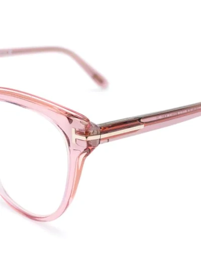 Shop Tom Ford Cat Eye Frame Glasses In Pink