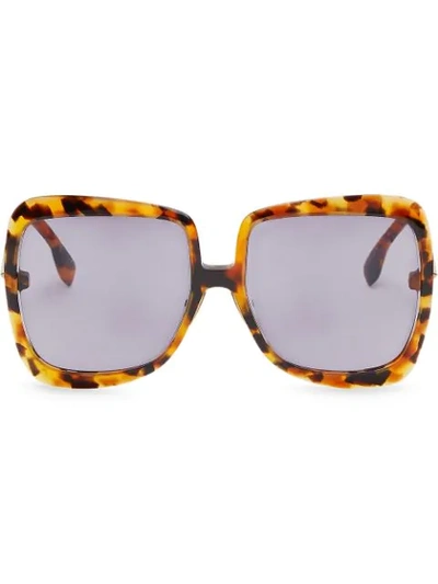 Shop Fendi Promeneye Sunglasses In Brown