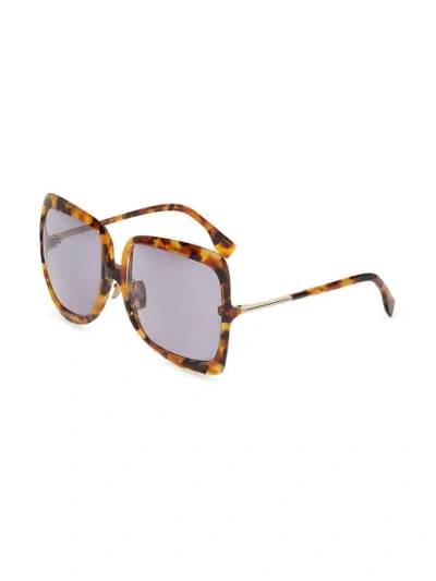 Shop Fendi Promeneye Sunglasses In Brown