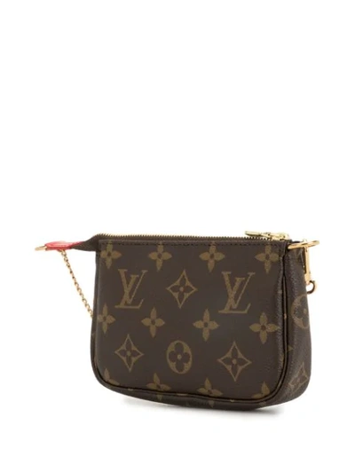 Pre-owned Louis Vuitton Mini Pochette Accessoires 小袋（典藏款） In Brown