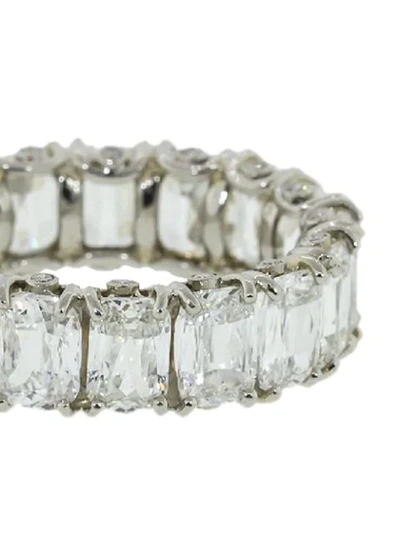 Shop Saboo Fine Jewels Diamond Royale Eternity Ring In Platinum
