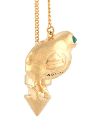 Shop Gucci Single Chick Drop Earring In Gold