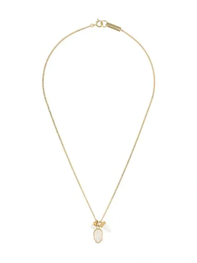 Shop Isabel Marant Hand Penant Necklace In Gold
