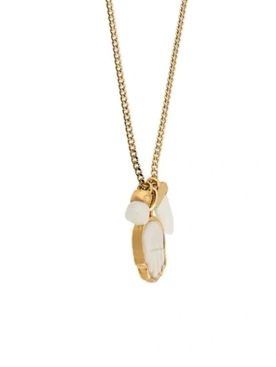 Shop Isabel Marant Hand Penant Necklace In Gold