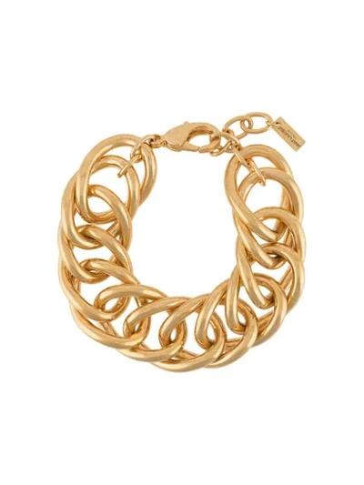 Shop Saint Laurent Chain Link Bracelet In Gold