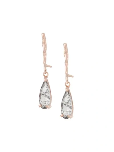 Shop Wouters & Hendrix Reves De Reves Branch Drop Earrings In Metallic