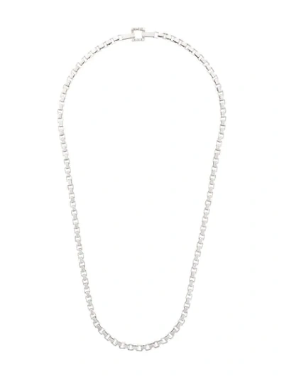 Shop I.v.i. Signore 5x5 Chain Necklace In Silver