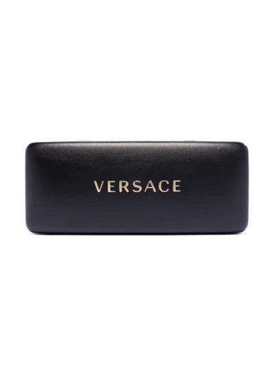 Shop Versace Cat Eye Tinted Sunglasses In Black