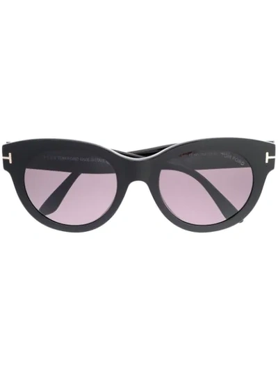 Shop Tom Ford Lou Sunglasses In Black