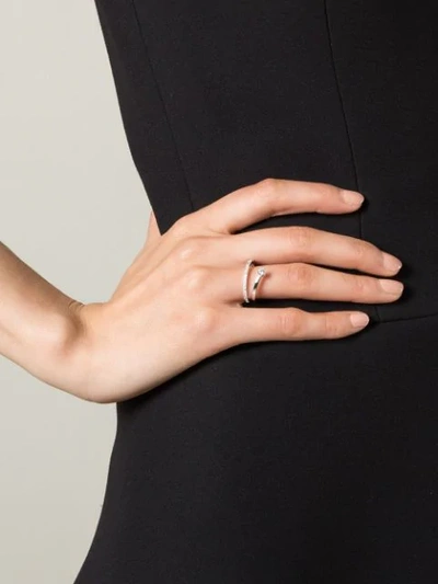 Shop Delfina Delettrez 'marry Me' Ring In Metallic