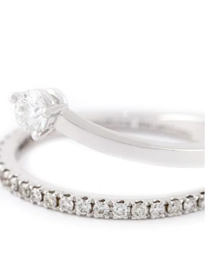 Shop Delfina Delettrez 'marry Me' Ring In Metallic