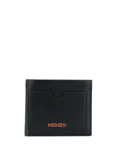 Shop Kenzo Logo Billfold Wallet In Black