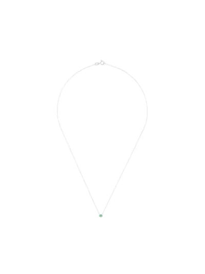 Shop Wouters & Hendrix Gold Canale Grande Emerald Necklace In Silver