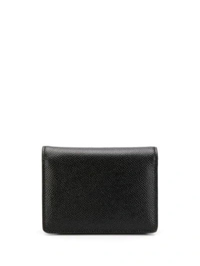 Shop Dolce & Gabbana Embellished Logo Wallet In Black